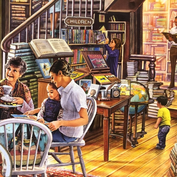 LOCAL BOOKSTORE 1000pc JIGSAW PUZZLE BY WHITE MOUNTAIN PUZZLES - Picture 4 of 6